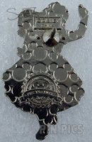 Alice Running with Arms in Air - Alice and Mad Hatter - Alice in Wonderland - 2 Pin Set