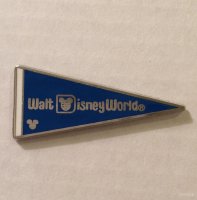 WDW - 2010 Hidden Mickey Series - Walt Disney World Pennant - Blue
