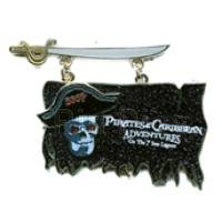 Artist Proof Adventures on the 7 Seas Lagoon - Pirate Flag and Sword (Dangle)
