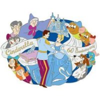 DS - Disney Shopping Jumbo 60th Anniversary Cinderella Pin