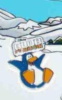 Club Penguin Sliding with Logo