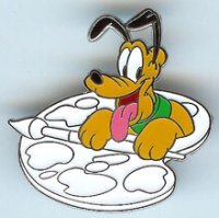 Color Your Own Pins - Mickey and Friends - Pluto Only