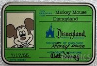 DLR - Dateline: Disneyland 1955 - Time Capsule Set - Disneyland ID Card Only