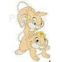 DS - Disney Shopping - Thumper & Family Pins - Thumper's Sisters Playing Leapfrog Only