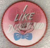 Button - DLR - Mickey Mouse - I Like Disneyland - Lenticular