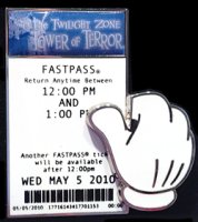 The Twilight Zone Tower of Terror Fastpass (Surprise Release)