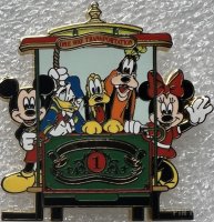 Mickey Mouse and Friends on Main Street USA Trolley