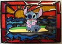 DS - Disney Shopping Stained Glass Stitch Pin (Black AP)