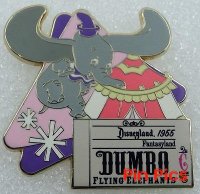 DLR - Dateline: Disneyland 1955 - Colored PWP (Dumbo - Flying Elephants)