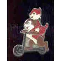 Chip & Dale on Scooter