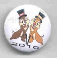 Button - Chip and Dale - Black Hats and Canes - 2010