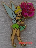 Jerry Leigh - Tinker Bell - Peter Pan - Pink and Red Rose