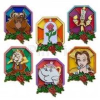 DS - Stained Glass Beauty and the Beast Set
