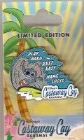 DCL - Castaway Cay Stitch Play Hard Rest Easy Hang Loose