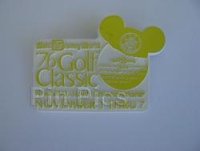 WDW - 1976 Walt Disney World National Team Championship Golf Classic Badge/Pin - Yellow