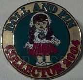 Adora Belle doll and pin collector 2004 Christmas