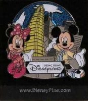 HKDL - Hong Kong City Series - Mickey, Minnie with HK building