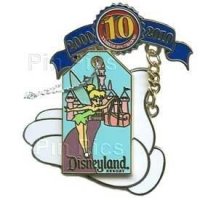 DLR - Disney Pin Trading 10th Anniversary - Decade of Magical Trades - Tinker Bell Luggage Tag (PRE PRODUCTION/PROTOTYPE)