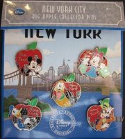 DS - Exclusive Times Square NYC Big Apple 5 Pin Set