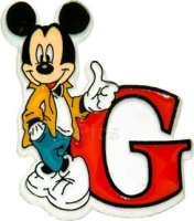 Monogram - Plastic Alphabet Series (Mickey with Letter G)