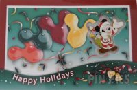 WDI - Santa Mickey Pin and Card - Happy Holidays 2010