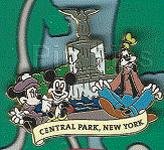 Mickey Minnie & Goofy Bethesda Fountain Central Park Pin Set