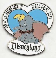 DLR - Cast Member 2011 Blood Drive (Dumbo) Pin