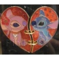 HKDL- Stitch & Angel In a Heart