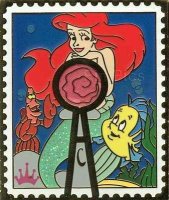 Pin Trading Stamp Collection - Crown - Ariel