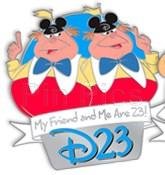 D23 'Refer-A-Friend' Set -Tweedledee and Tweedledum - My Friend and Me Are 23!