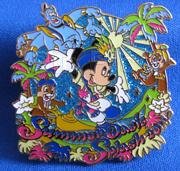TDR - Mickey Mouse, Genie, Chip and Dale - Summer Oasis Splash - TDS