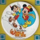 Button - Mickey Mouse, Pinocchio and Jiminy Cricket - Disney World On Ice 1989