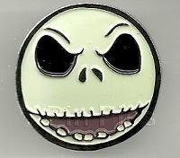 The Many Faces of Jack Skellington Framed Pin Set - Angry Face Only