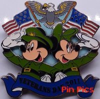 Mickey and Minnie Mouse - Veterans Day 2011