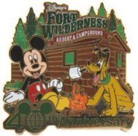 WDW - 40th Anniversary of Walt Disney World® - Disney's Fort Wilderness Resort and Campground - Mickey and Pluto