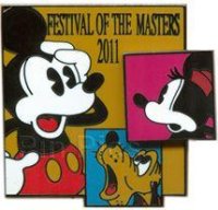 WDW - Festival of the Masters 2011 - Mickey, Minnie, and Pluto