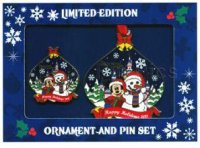 DLR - Happy Holidays 2011 - Annual Passholder - Ornament and Pin Set
