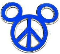 Mickey Mouse Peace Sign - Blue