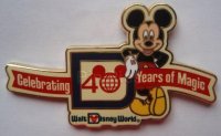 WDW - Mickey Mouse Logo - 40th Anniversary - Cast Exclusive