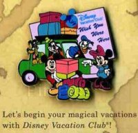 Wish You Were Here - Welcome Home Pin Set 2011 - Disney Vacation Club