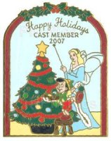 WDW - Pinocchio and Blue Fairy - Cast Member Exclusive - Happy Holidays 2007