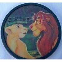 Button - Simba and Nala - Holographic -The Lion King