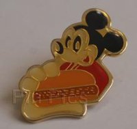 Mickey Mouse - Holding a Hamburger - Hardee's Restaurant