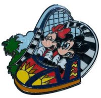 DCA - California Adventure Mystery Pin Set - Mickey & Minnie on California Screamin'