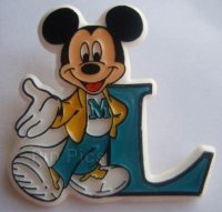 Monogram - Plastic Alphabet Series (Mickey with Letter L)