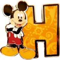 Monogram - Mickey - Letter H - Initial