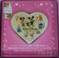 Japan - Mickey and Minnie - 110th Anniversary - Commemorative Heart  - Disney Card Club