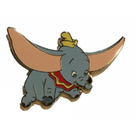 Dumbo flying with Magic Feather