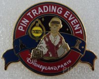 DLP - Phantom Manor 2012 - Pin Trading Event - Ticket Ghost / Skeleton At Desk