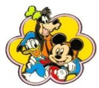 Monogram - Mickey, Goofy, and Donald (Straight-back Version)
